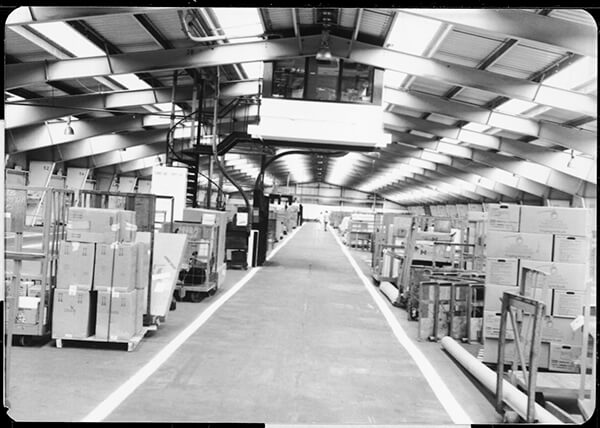 Inside the Murphy Motor Freight Terminal in the 1970s.